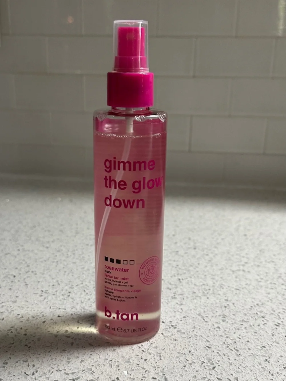 B.tan Gimme The Glow Down facial tan mist